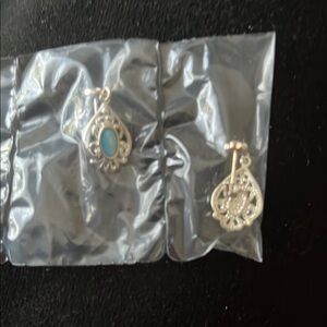 Elegant Gold and Turquoise Earrings